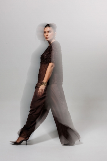 Атласные брюки 1283