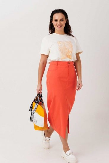 Юбка женская "Mislana" арт. 1955(оранжевый)