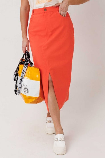 Юбка женская "Mislana" арт. 1955(оранжевый)