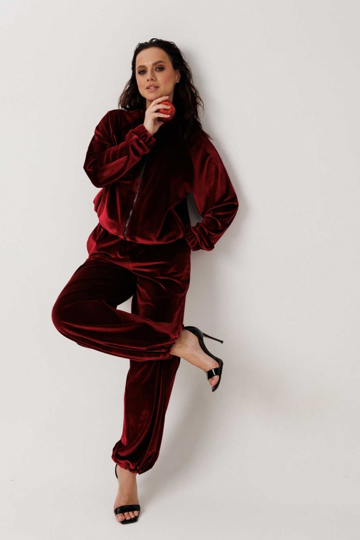 Костюм женский "Mislana" 1301 (бордо)