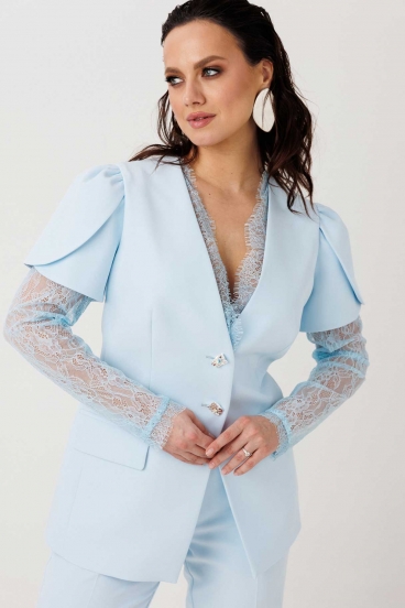 Костюм женский "Mislana" 1298 (голубой)
