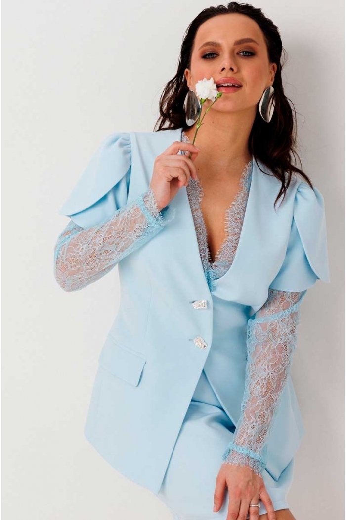 Костюм женский "Mislana" 1298 (голубой)