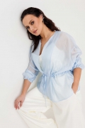 Блуза женская "Mislana" 1300 (голубой)