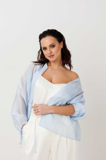 Блуза женская "Mislana" 1300 (голубой)