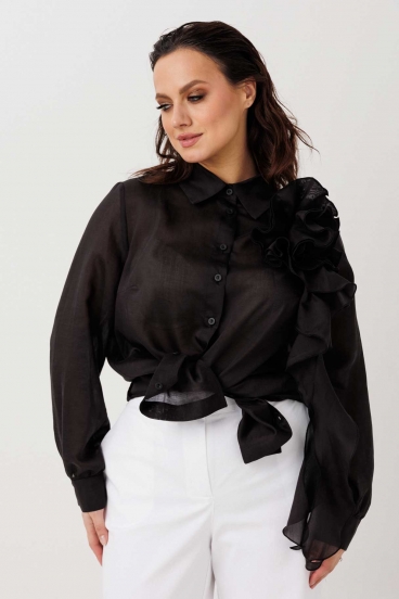 Блуза женская "Mislana" черная