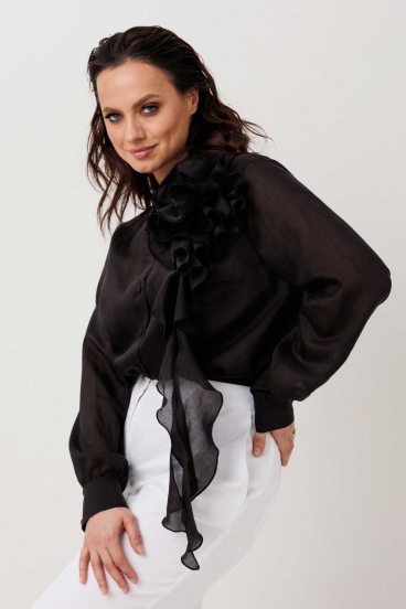 Блуза женская "Mislana" черная