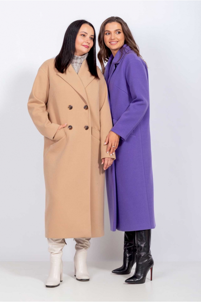 Пальто женское "Mislana" С855(фиолет)-2