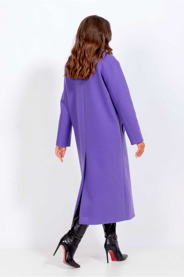 Пальто женское "Mislana" С855(фиолет)-3